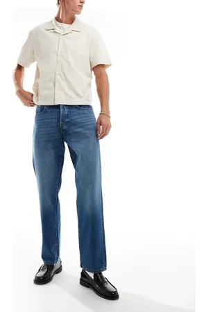 Only & Sons – Edge – Jeans mit geradem Schnitt in verwaschenem Dunkelblau