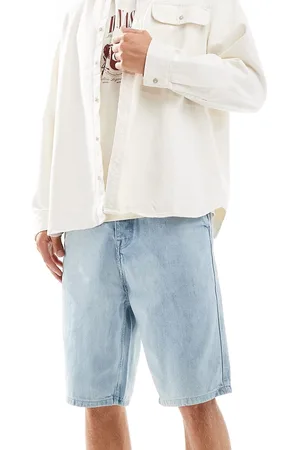 Brave Soul – Jeansshorts in verwaschenem Hellblau