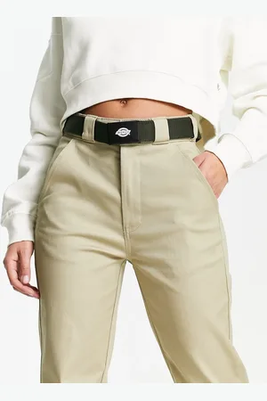 Dickies – Orcutt – Gürtel aus Leinen in Olivgrün