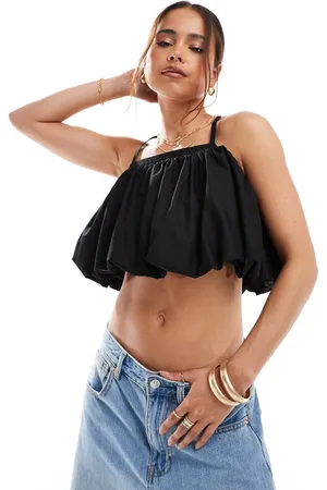 ASOS – Kurzes Camisole-Oberteil in mit Ballonsaum
