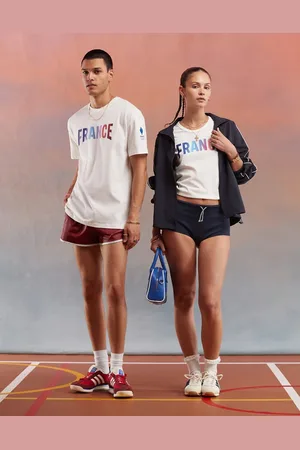 Le Coq Sportif – Equipe De France Paris 2024 Olympics – T-Shirt in Marshmallow