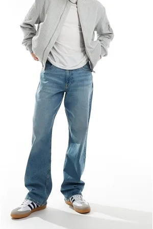 Lee – Asher – Locker geschnittene Jeans in heller Waschung
