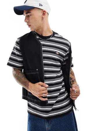 Dickies – Seasonal – Gestreiftes T-Shirt in Schwarz und Weiß
