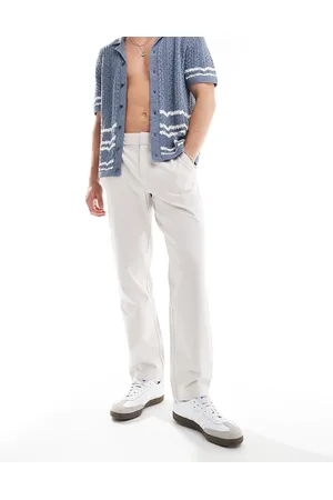 River Island – Elegante Schlupf-Jogginghose in Ecru