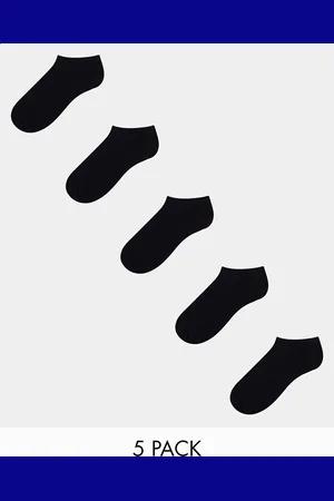 ASOS – 5er Packung schwarze Sportsocken