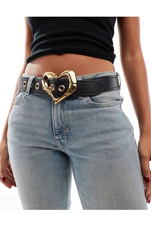 ASOS – Taillen- und Hüftgürtel in für Jeans mit herzförmiger Schnalle
