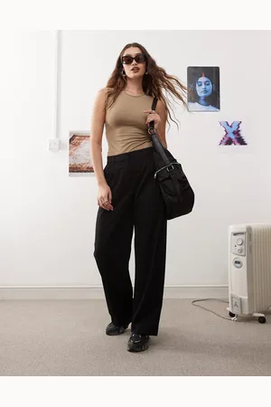 Weekday – Drew – Lockere Hose in mit mittelhohem Bund und Bundfalten