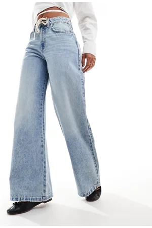 Cotton On Cotton On – Legere, weite Jeans in Oasis- mit Schnürung am Bund