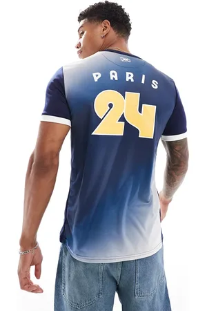 Le Coq Sportif – Paris 2024 Olympics – T-Shirt in Nachtblau mit Farbverlauf