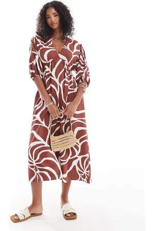 New Look – Midi-Hängerkleid in mit Muster