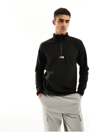 The North Face – Glacier – Fleecepullover in mit kurzem Reißverschluss und mittigem Logo