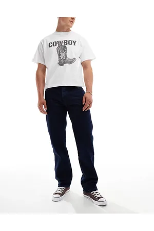Wrangler – 13MWZ Original – Cowboy-Jeans mit geradem Schnitt in dunkler Waschung