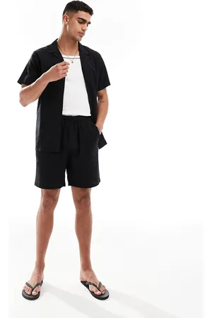 South Beach – Strandshorts aus Seersucker in mit farblich abgestimmten Streifen