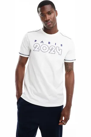 Le Coq Sportif – Paris 2024 Olympics – T-Shirt in Marshmallow