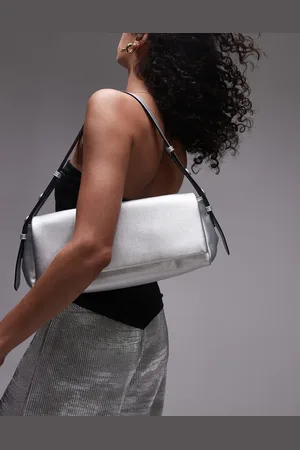 Topshop – Stevie – Strukturierte Schultertasche in