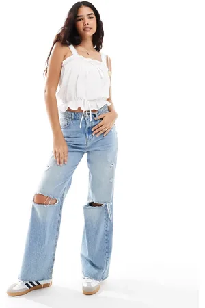 ASOS – Baumwoll-Camisole in mit Stickerei