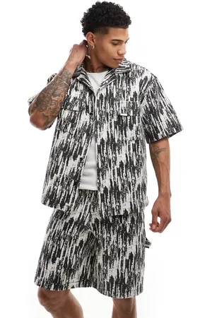 Sixth June – Mehrfarbiges Oversize-Hemd mit abstraktem Print, Kombiteil