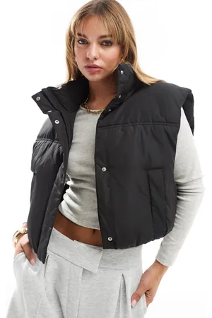 ASOS – Steppweste in mit Trichterkragen
