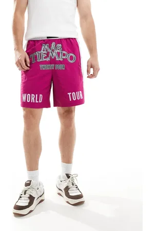 PUMA – MAS TIEMPO – Fußball-Shorts in Magenta