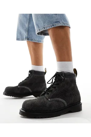 Dr. Martens – 939 – Lederstiefel in Dunkelgrau mit sechs Ösen