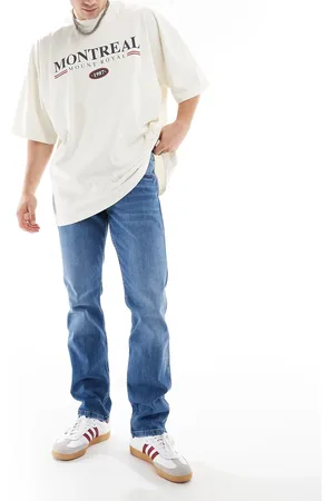 Wrangler – Greensboro – Straight Jeans in heller Waschung