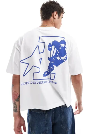 ASOS – Kastiges Oversize-T-Shirt in mit Rückenprint