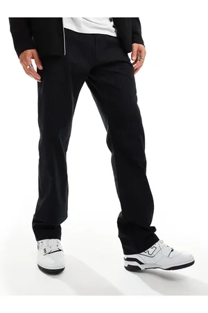 Weekday – Space – Lockere Hose in mit Nadelstreifen