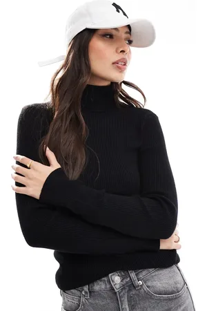 Pieces® – Langärmliges Strickoberteil in mit Rollkragen