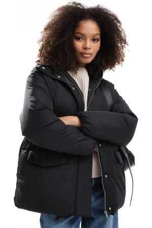 ASOS – Oversize-Steppjacke in mit Kapuze