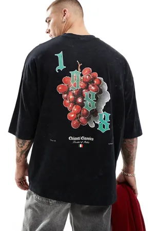 ASOS – T-Shirt mit extremem Oversize-Schnitt in mit Rückenprint