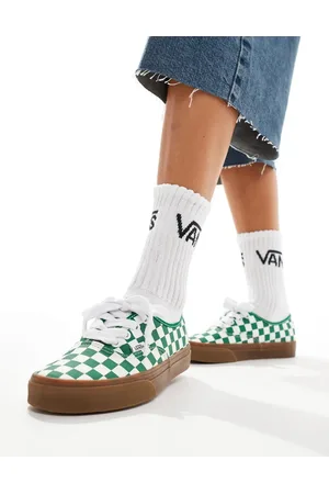 Vans – Authentic – Sneaker mit Oversize-Schnürsenkeln, Schachbrettmuster in und Weiß und Gummisohle