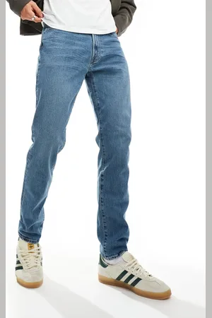 Abercrombie & Fitch – Schmale Jeans in mittlerer Waschung im Stil der 90er
