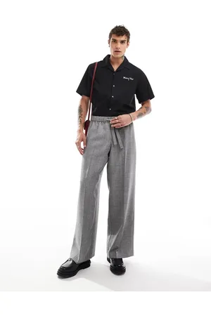 ASOS – Elegante Jogginghose in mit superweitem Schnitt und langem Kordelzug