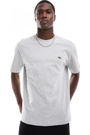 Lacoste – Graues T-Shirt mit Logo