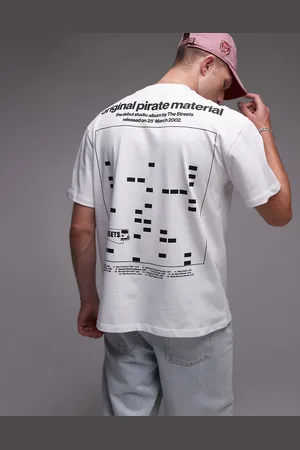 Topman X The Streets – Hochwertiges Oversize-T-Shirt in mit Print auf Vorder- und Rückseite