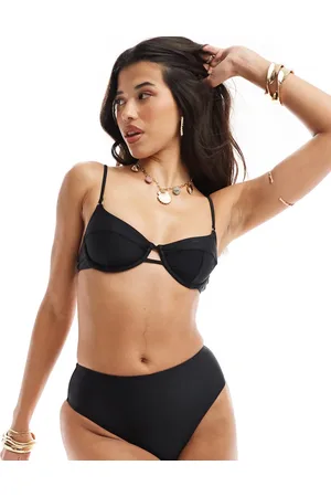 South Beach – Essentials – Bikinihose in mit hohem Beinausschnitt und hoher Taille
