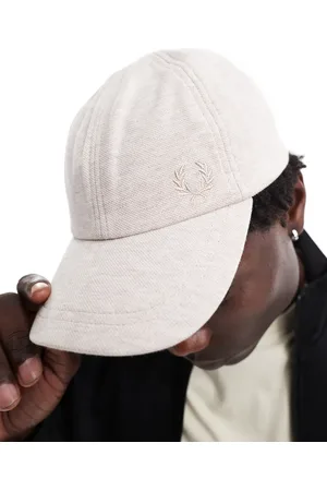 Fred Perry – Klassische Kappe aus Piqué in Wollweiß