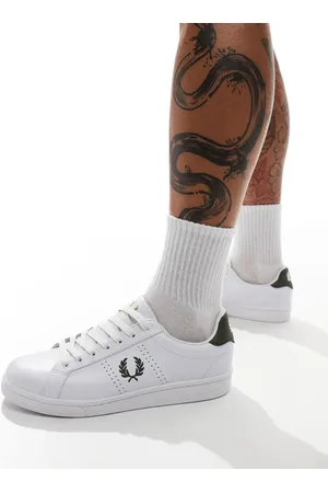 Fred Perry – B721 – Ledersneaker in und Grün