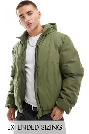 ASOS – Wasserabweisende, gummierte Pufferjacke in