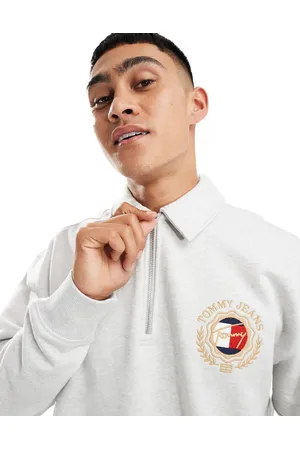 Tommy Hilfiger – Explorer Luxe – Sweatshirt in mit kurzem Reißverschluss und Logo