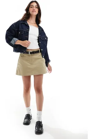 Abercrombie & Fitch – Eleganter Chino-Skort in Olivgrün