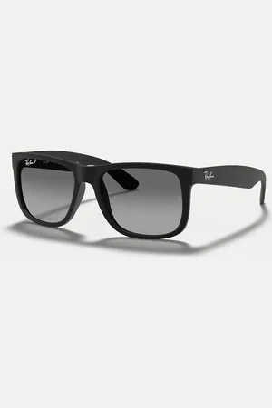 Ray-Ban – Justin – Klassische polarisierte Sonnenbrille in mit Gläsern in Grau