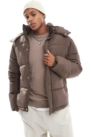 ASOS – Steppjacke in mit abnehmbarer Kapuze