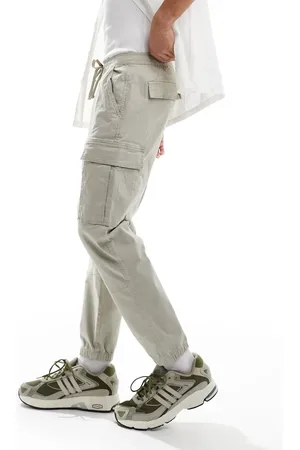 Pull&Bear – Cargohose in Steinbeige