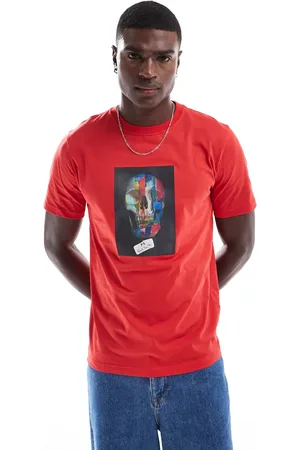 Paul Smith – T-Shirt in mit Totenkopf-Print