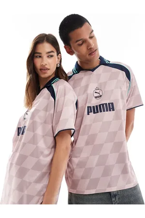 PUMA – Fußballtrikot in und Wollweiß mit Rautenmuster - exklusiv bei ASOS