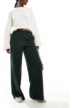 VILA – Elegante Hose in mit Nadelstreifen und weitem Bein