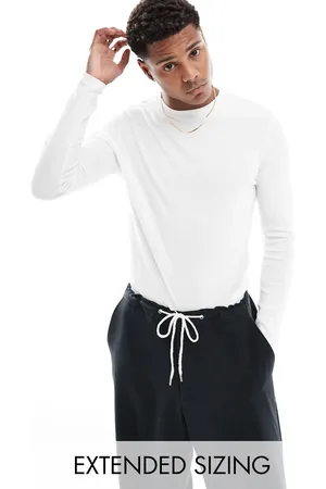 ASOS – Essential – Langärmliges, geripptes Muskelshirt in