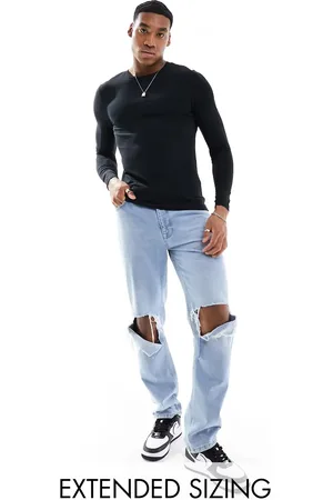 ASOS – Essential – Langärmliges Muskelshirt in