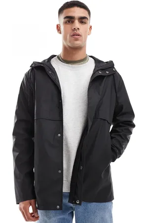ASOS – Wasserabweisende Regenjacke aus gummiertem Material in